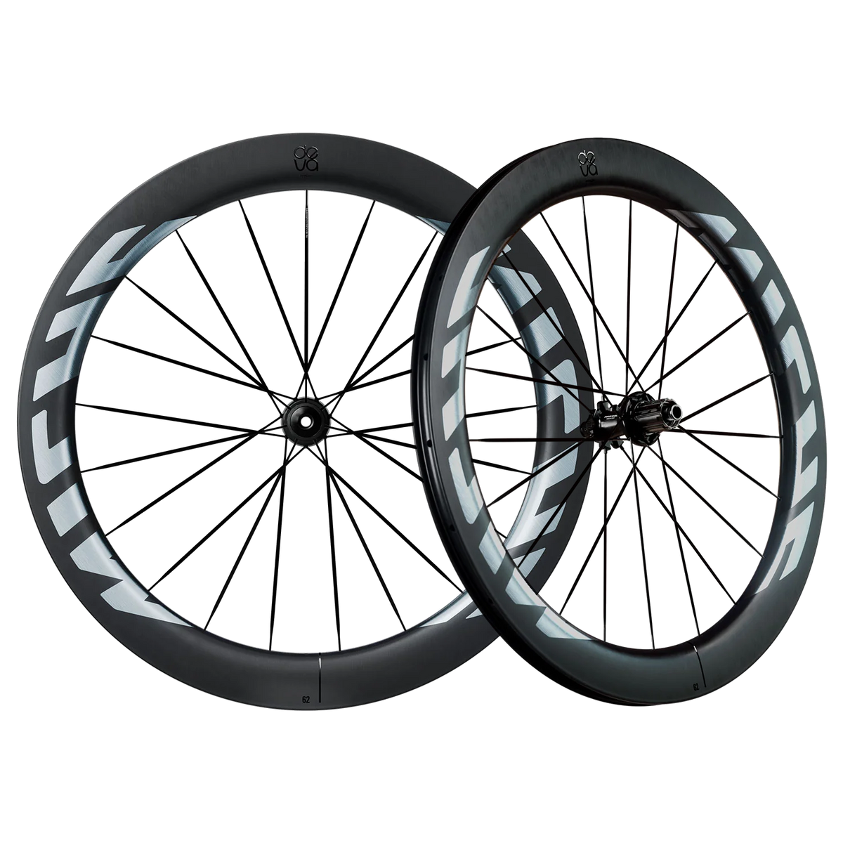 Par de rodas MICHE DEVA RD 62 Tubeless Ready (Center Lock) prateadas
