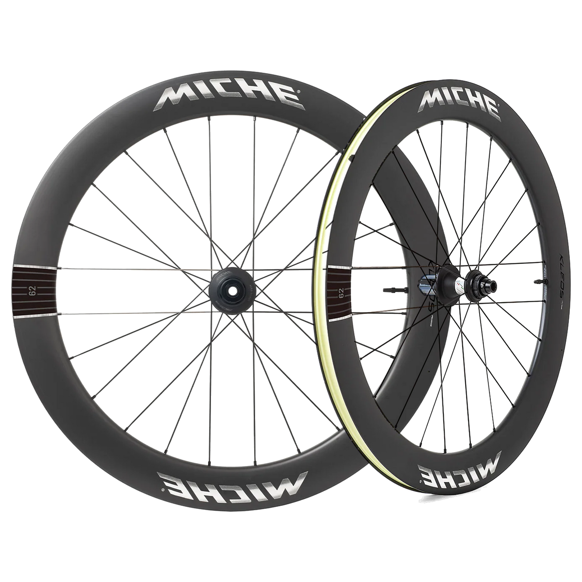 Par de Rodas MICHE KLEOS RD DX62 Tubeless Ready (Center Lock) Team Edition