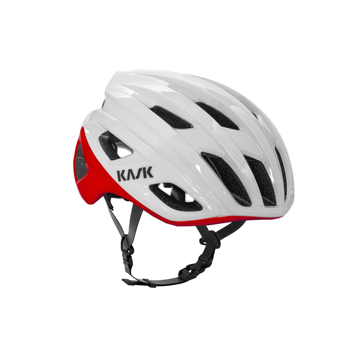 Capacete de estrada KASK MOJITO CUBED BICOLOR Branco/Vermelho