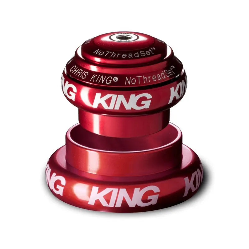 Cabeça externa CHRIS KING NOTHREADSET 1"1/8-1.5" EC34/EC44 Vermelho