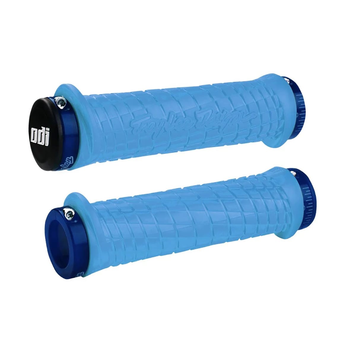 Punhos ODI TROY LEE DESIGNS Lock-On 130 mm Azul