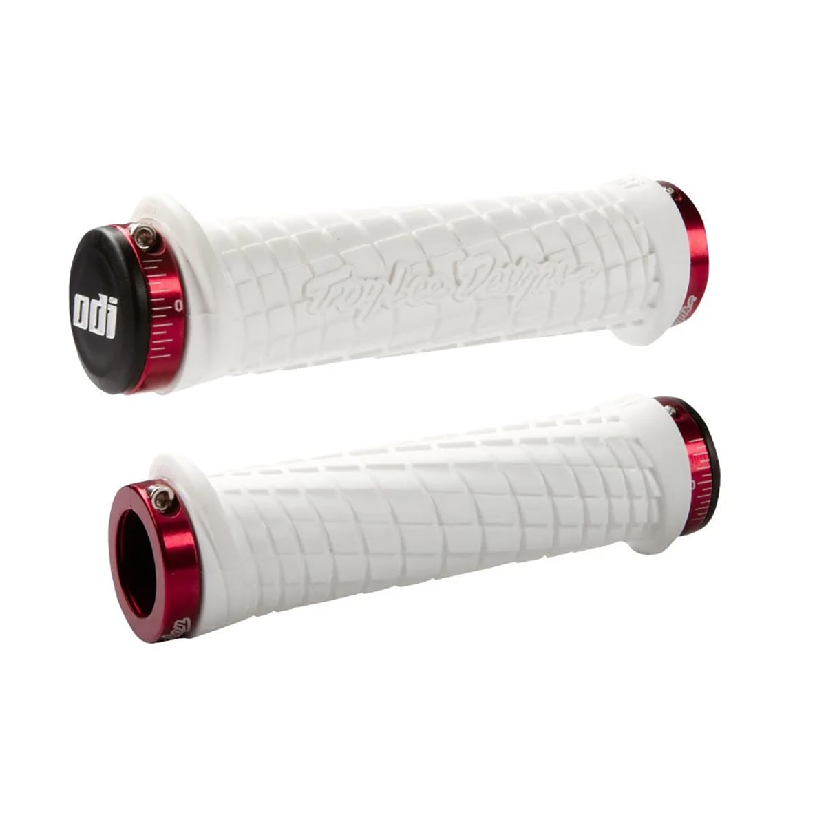 Punhos ODI TROY LEE DESIGNS Lock-On 130 mm Branco