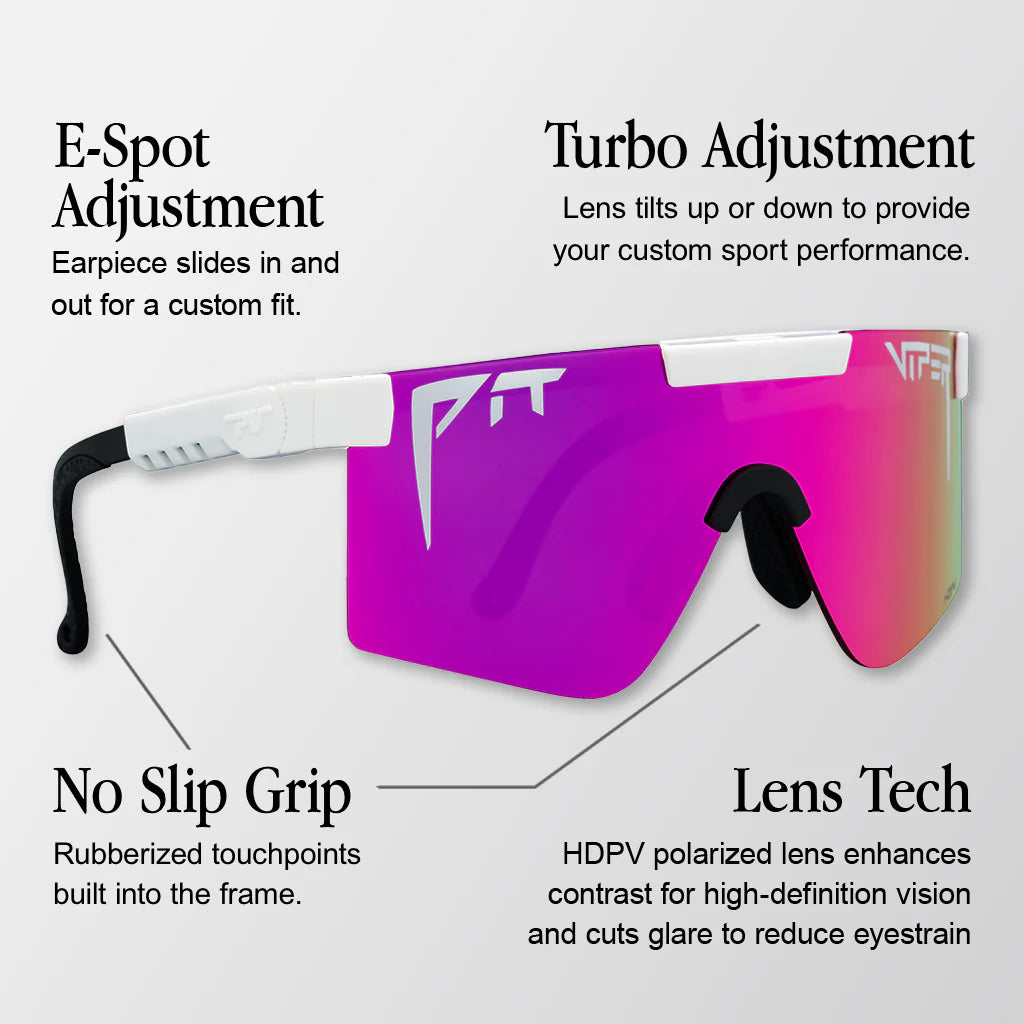 PIT VIPER THE FIRECRACKER ORIGINAL WIDE HDPV Óculos de proteção polarizados Azul