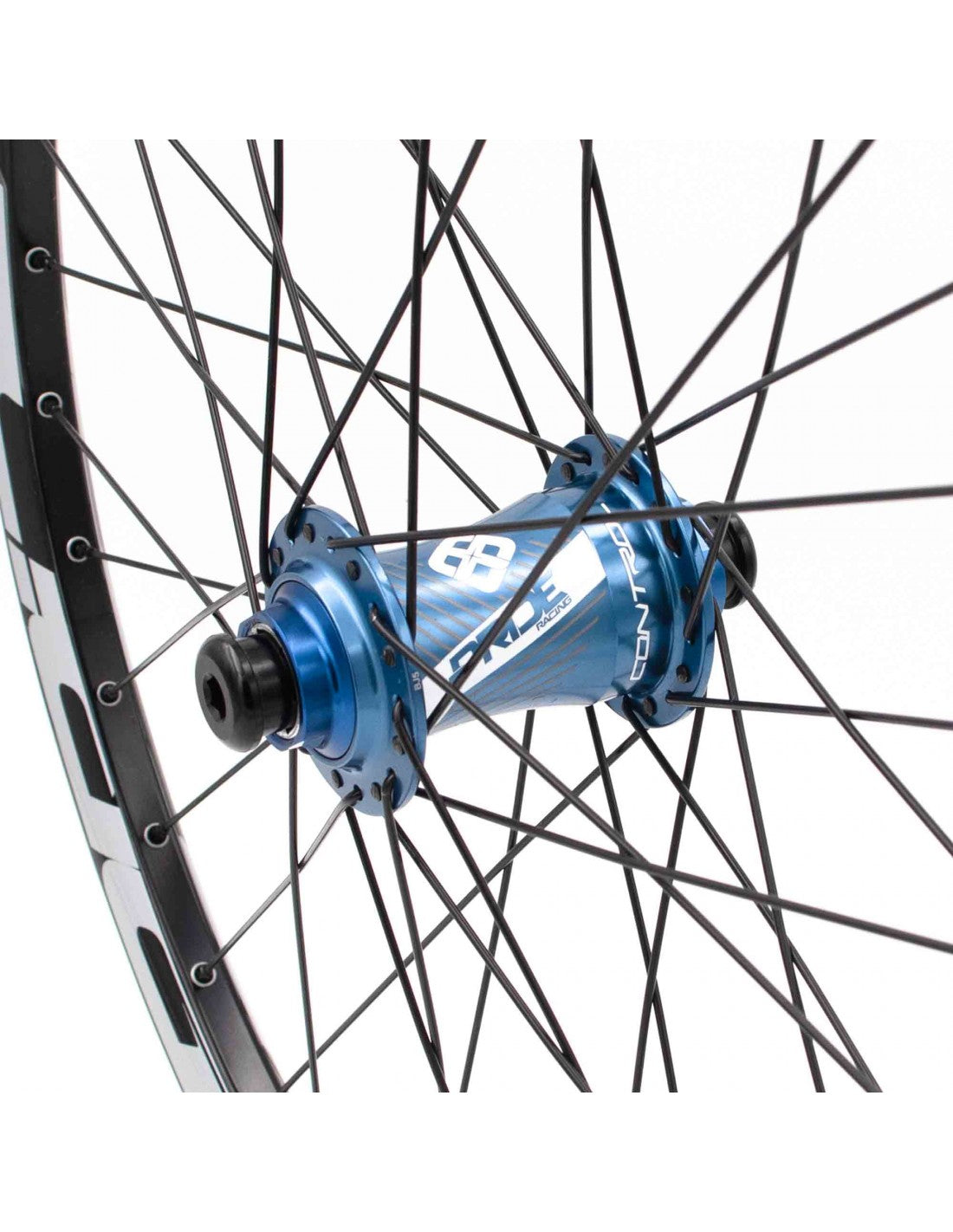 Par de Rodas PRIDE 24" (507mm) Control V1 V-Brake/Disc Eixos 20/10mm Azul