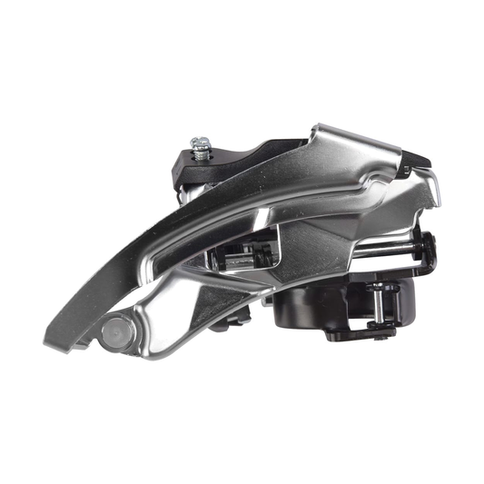 Desviador dianteiro SHIMANO ALTUS FD-M310 3x7/8V com abraçadeira baixa — vista 1 sobre fundo branco