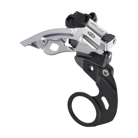 Desviador dianteiro SHIMANO SLX FD-M660-E 9V — vista 1 sobre fundo branco