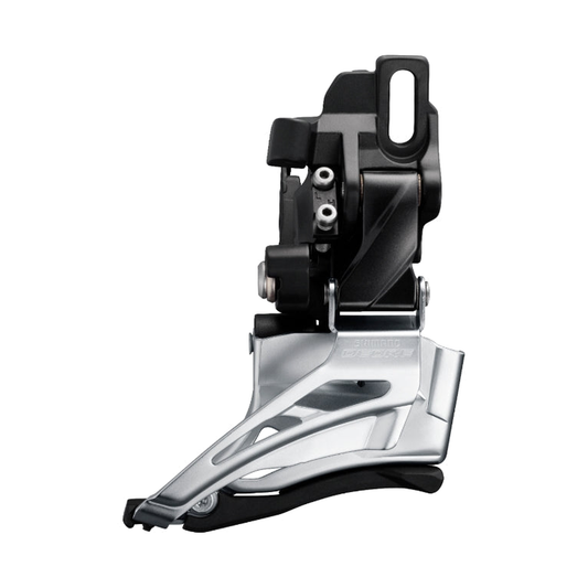 Desviador dianteiro SHIMANO DEORE FD-M6025-D 10V — vista 1 sobre fundo branco