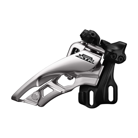Desviador dianteiro SHIMANO XTR FD-M9000-E 11V — vista 1 sobre fundo branco