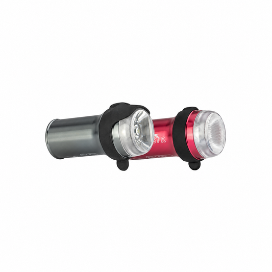 Luzes dianteira e traseira EXPOSURE LIGHTS BOOST DB/BOOST-R REAKT — vista do produto sobre fundo branco