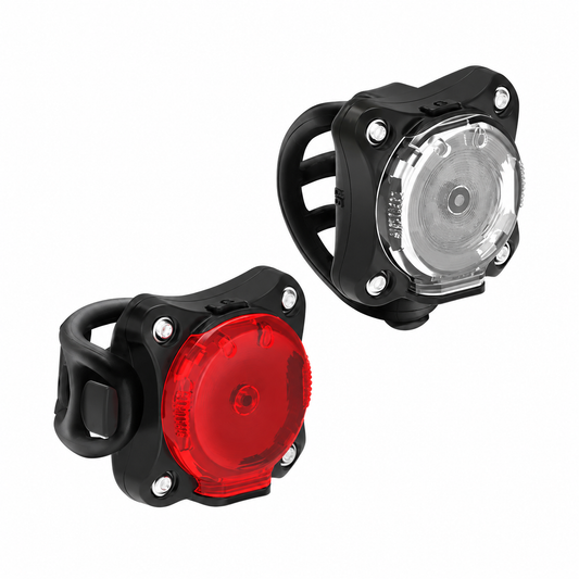 Luzes dianteira e traseira LEZYNE ZECTO DRIVE 250 / ZECTO DRIVE 200 — vista do produto sobre fundo branco