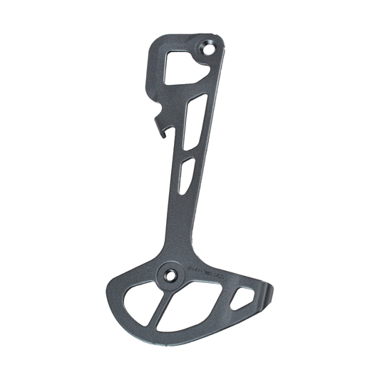 Placa interna longa para desviador traseiro SHIMANO SLX RD-M7120 SGS — Y3FZ26000 — fotografia da peça sobre fundo branco