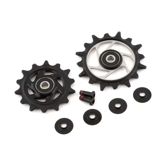 Roldanas para desviador traseiro de 12 velocidades SRAM XX-SL T-TYPE EAGLE AXS / RED XPLR E1 — 11.7518.104.006 — fotografia da peça sobre fundo branco
