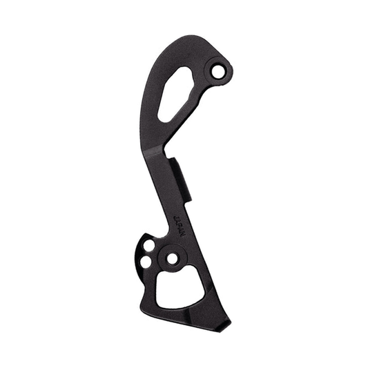 Placa interna longa do desviador traseiro SHIMANO XTR RD-M980-SGS — Y5XC10000 — fotografia da peça sobre fundo branco