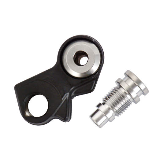 Ponteira de desviador traseiro SHIMANO XT M8000 #Y5RT98010 — vista do produto sobre fundo branco