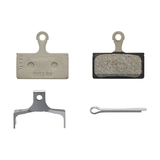 Pastilhas de travão orgânicas SHIMANO G05S-RX — vista principal