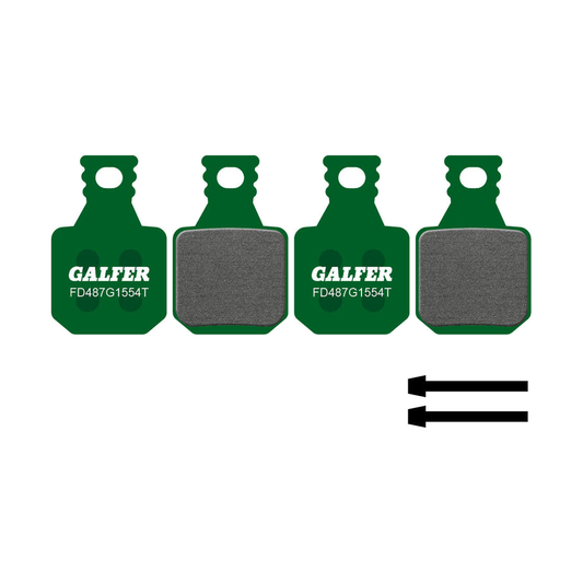 Pastilhas de travão semimetálicas GALFER PRO Magura MT5 / MT7 (4 pistões) — vista principal