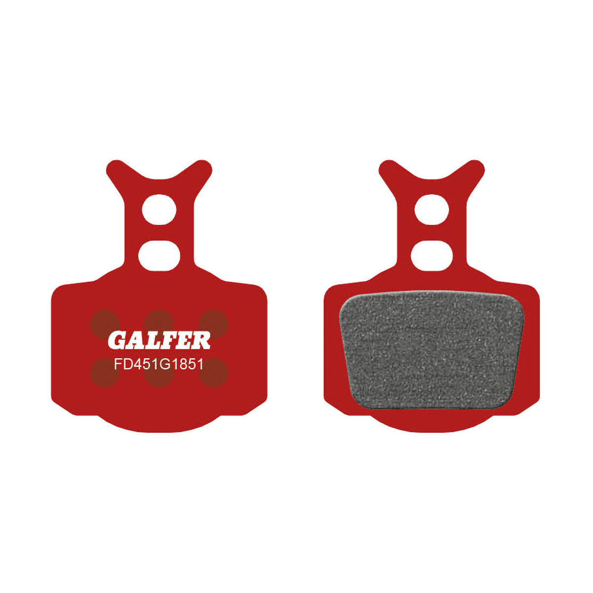 Pastilhas de travão semimetálicas GALFER ADVANCED Formula Cura / Mega / The One / R0 / R1 / RX / RR1 / T1 / C1 — vista principal