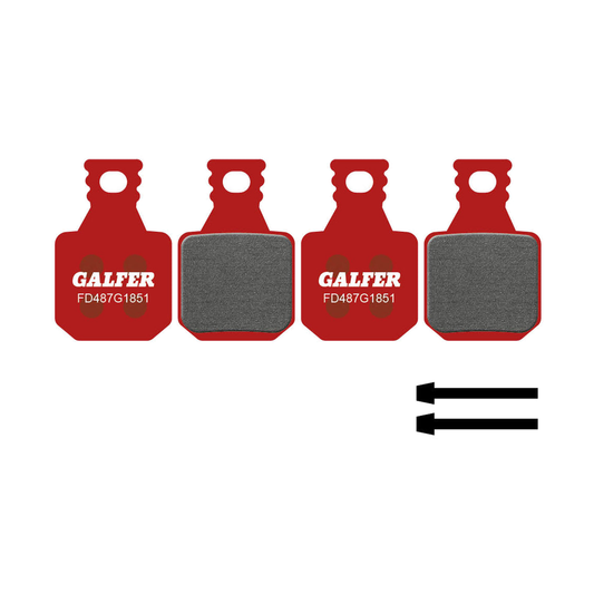 Pastilhas de travão semimetálicas GALFER ADVANCED Magura MT5 / MT7 (4 pistões) — vista principal