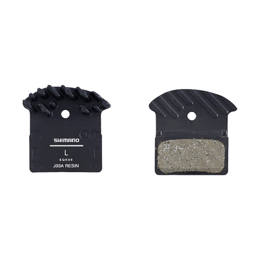 Pastilhas de travão orgânicas ventiladas SHIMANO J03A para 2 pistões XTR / XT / SLX / DEORE — vista principal