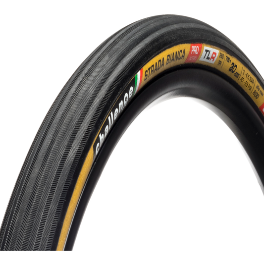 Pneu CHALLENGE STRADA BIANCA 700x30c Tubeless Ready bege
