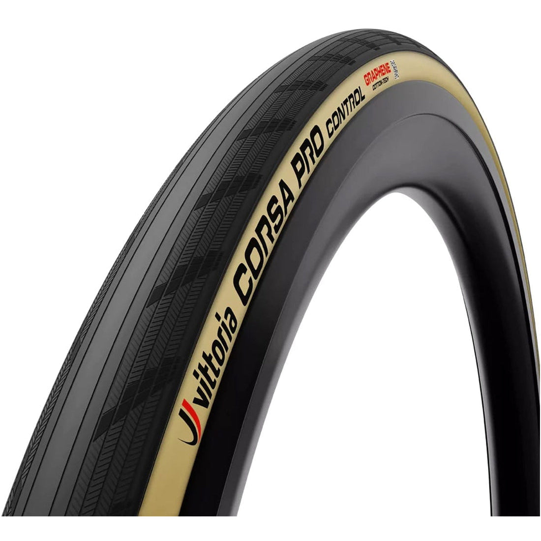 Pneu VITTORIA CORSA PRO CONTROL Graphene G2.0 700c Tubeless Ready bege