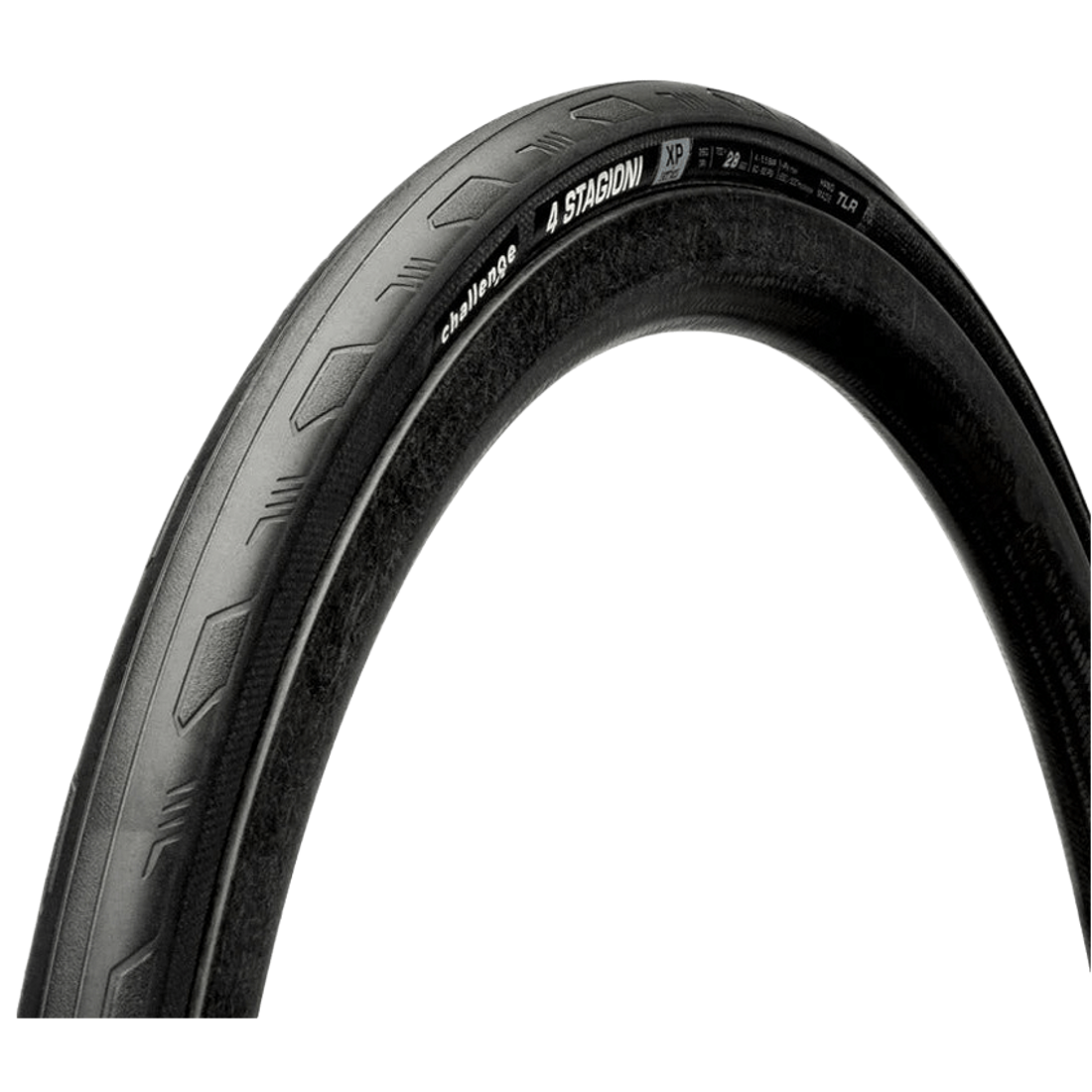 Pneu CHALLENGE 4 STAGIONI XP 700c Tubeless Ready preto