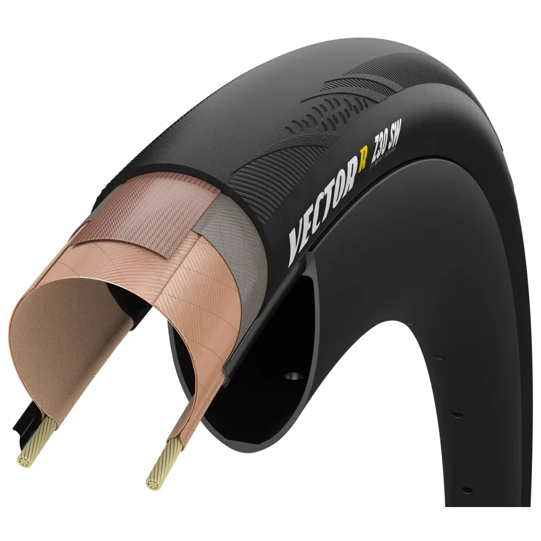 Pneu ZIPP GOODYEAR VECTOR R SW Tubeless Ready preto