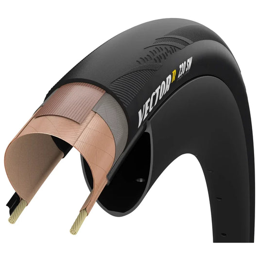 Pneu ZIPP GOODYEAR VECTOR R SW Tubeless Ready preto