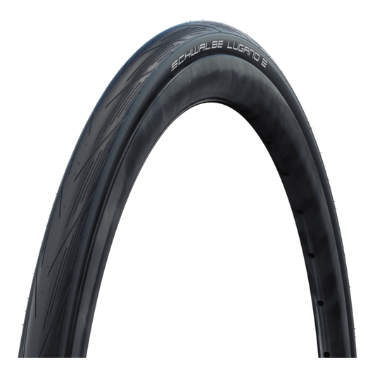 Pneu SCHWALBE LUGANO II 700c K-Guard para câmara de ar preto