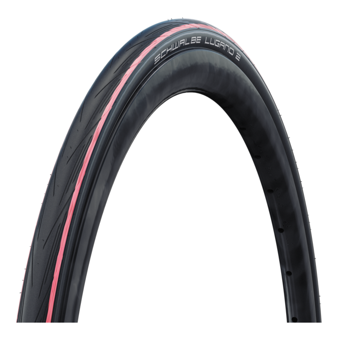 Pneu SCHWALBE LUGANO II 700c K-Guard TubeType vermelho