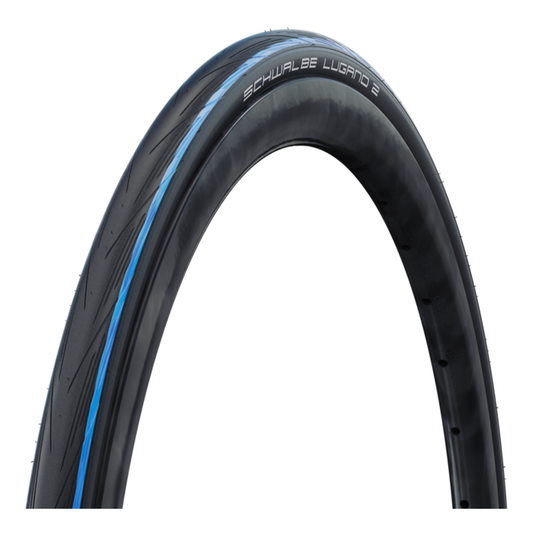 Pneu SCHWALBE LUGANO II 700c K-Guard para câmara de ar azul