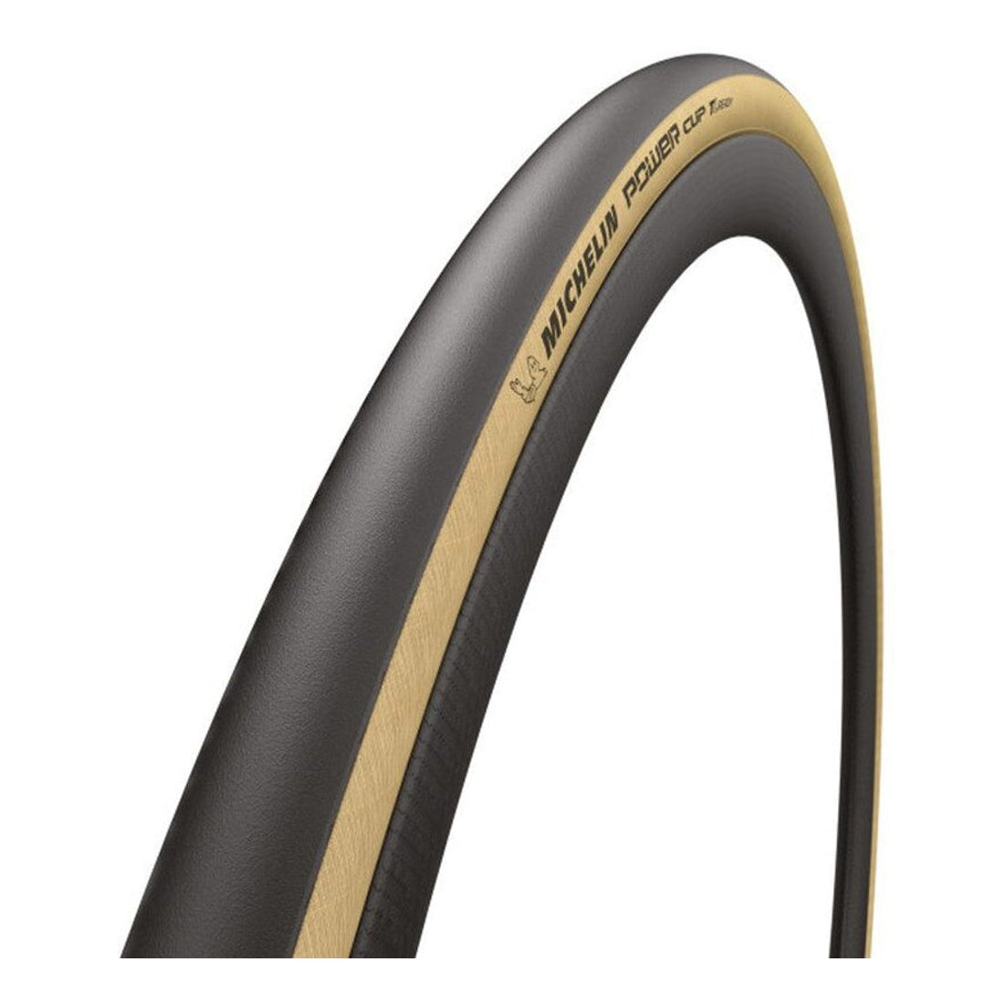 Pneu MICHELIN POWER CUP da linha de competição 700c Tubeless Ready bege