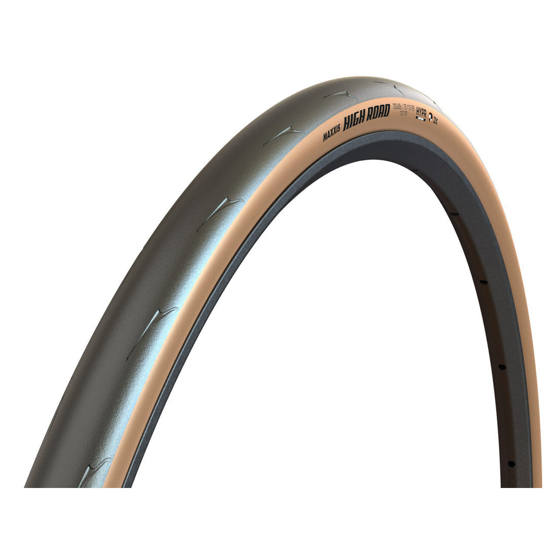 Pneu MAXXIS HIGH ROAD Gen2 700x25c para câmara de ar dobrável castanho