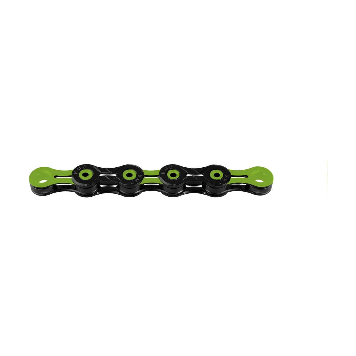 Corrente KMC DLC10 de 10V preto/verde — fotografia do produto sobre fundo branco