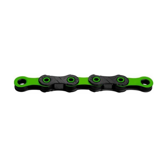 Corrente KMC DLC12 de 12V preto/verde — fotografia do produto sobre fundo branco