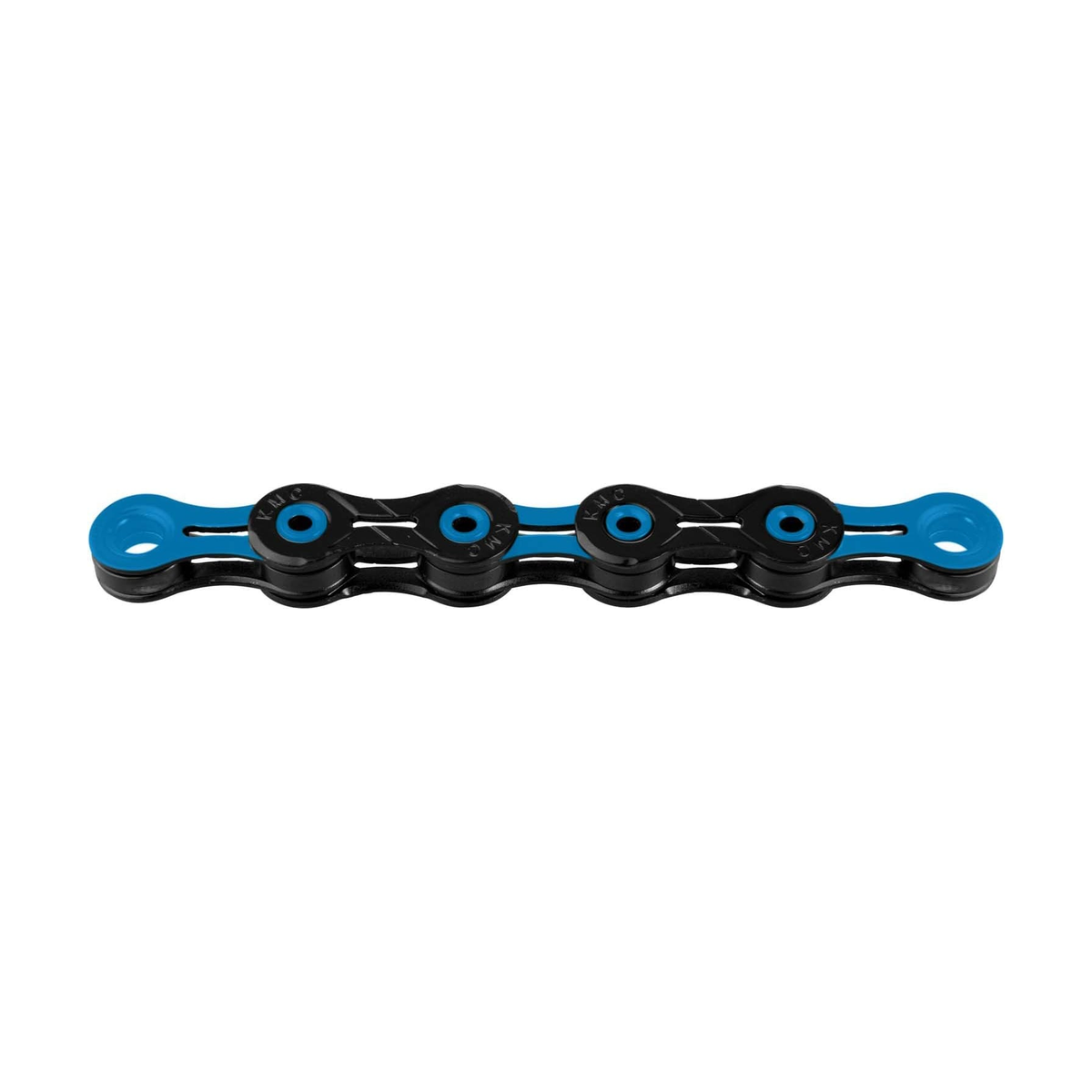 Corrente KMC DLC10 de 10V preto/azul — fotografia do produto sobre fundo branco