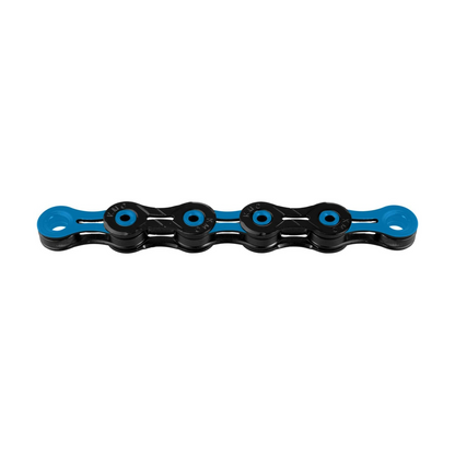 Corrente KMC DLC10 de 10V preto/azul — fotografia do produto sobre fundo branco