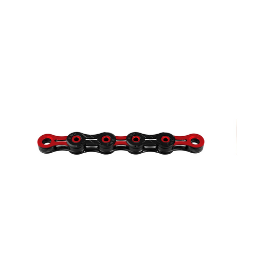 Corrente KMC DLC11 de 11V preto/vermelho — fotografia do produto sobre fundo branco