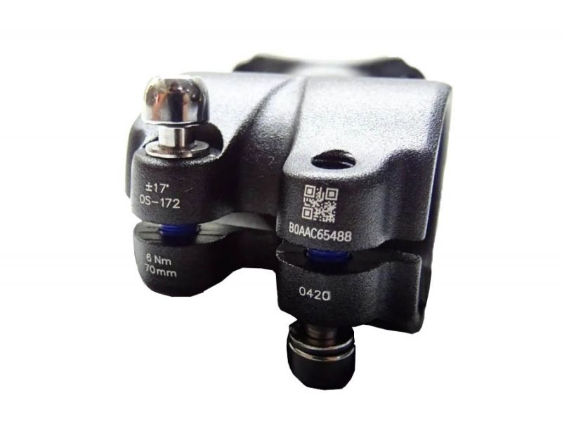 Avanço FSA V-Drive em alumínio +/-17° preto — vista traseira
