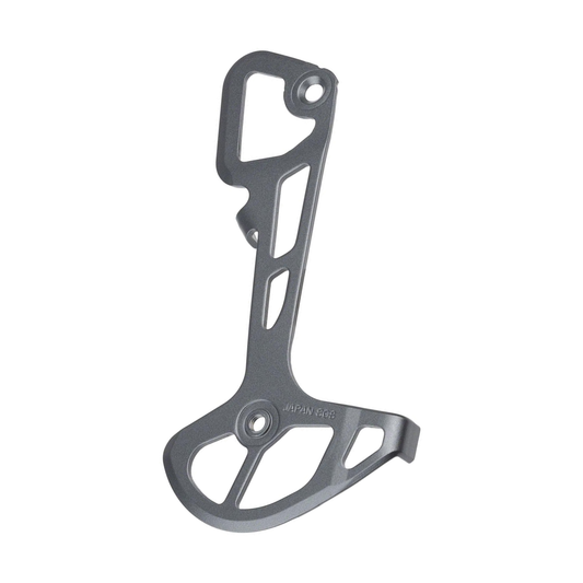 Placa interior longa do desviador traseiro SHIMANO SLX RD-7100-SGS — peça sobre fundo branco