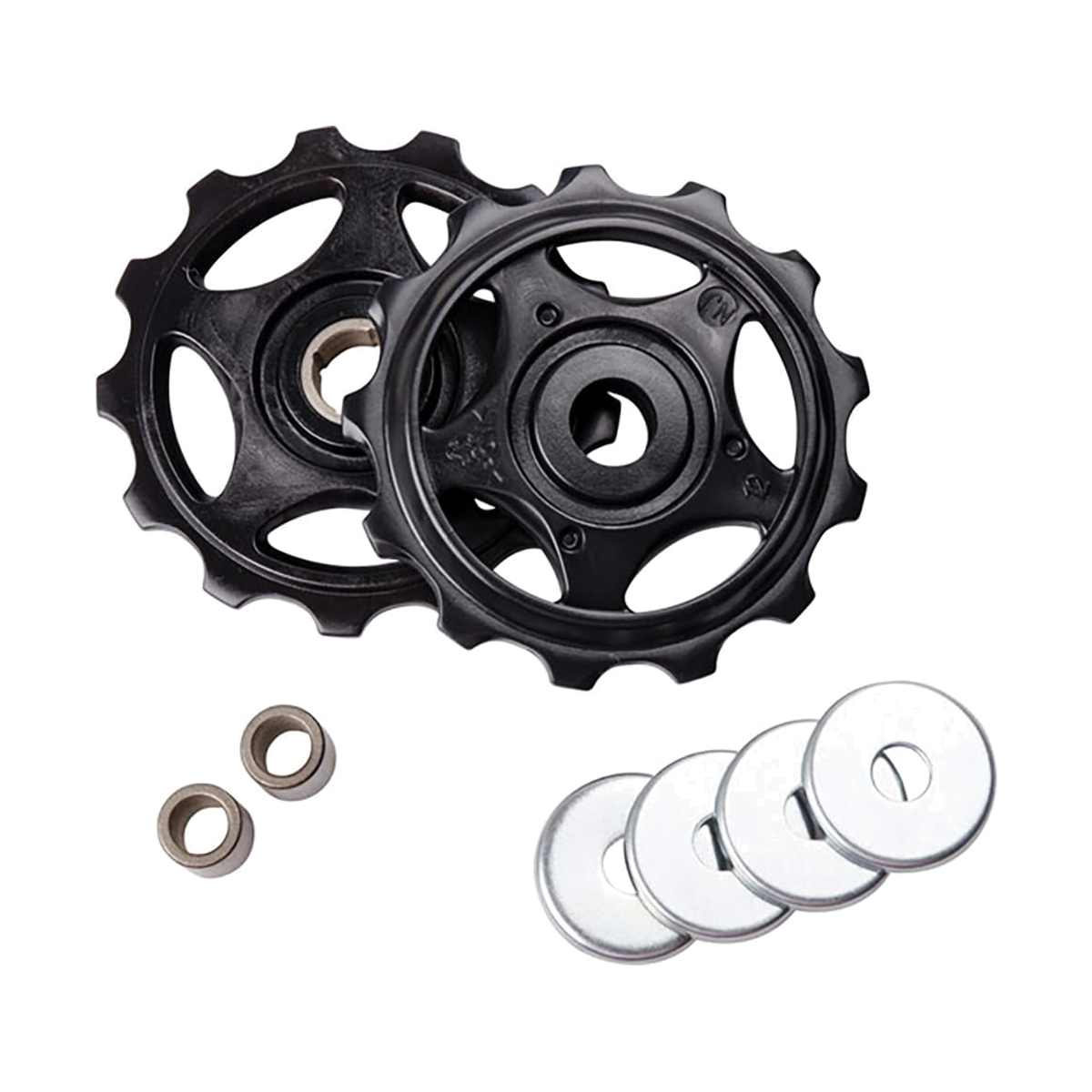 Roldanas do desviador traseiro de 7/8 velocidades SHIMANO ALIVIO RD-M410 #Y5VP98050 — peça sobre fundo branco