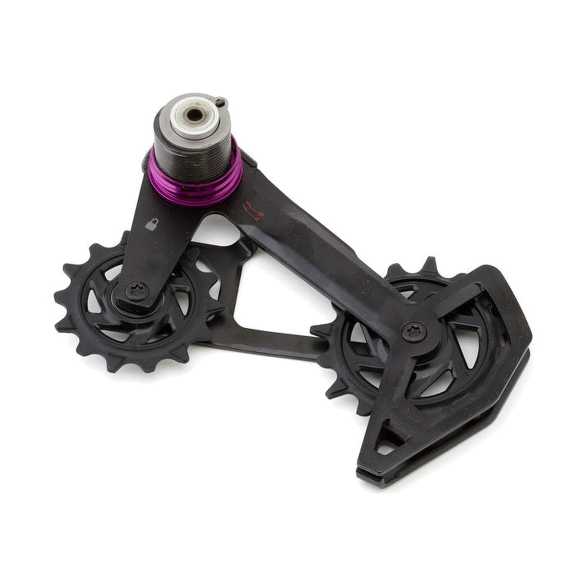 Placa e roldanas SRAM GX T-TYPE EAGLE AXS — peça sobre fundo branco