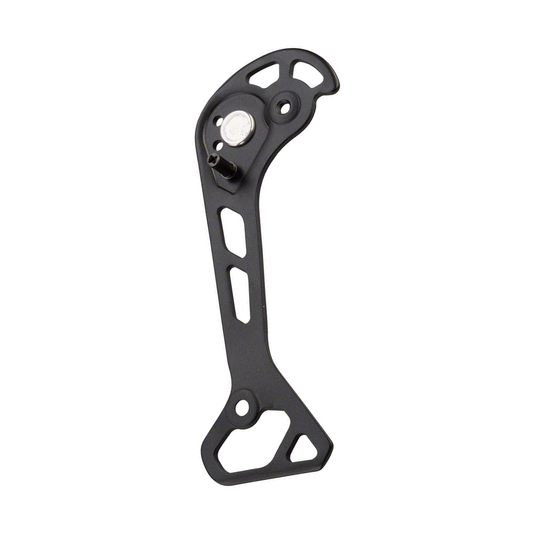 Placa exterior longa para desviador traseiro SHIMANO XT M8000 SGS — peça sobre fundo branco
