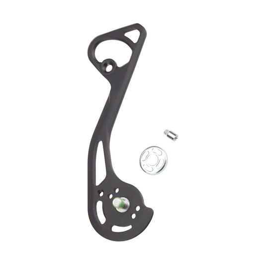 Placa exterior longa para desviador traseiro SHIMANO RD-M786-SGS — peça sobre fundo branco
