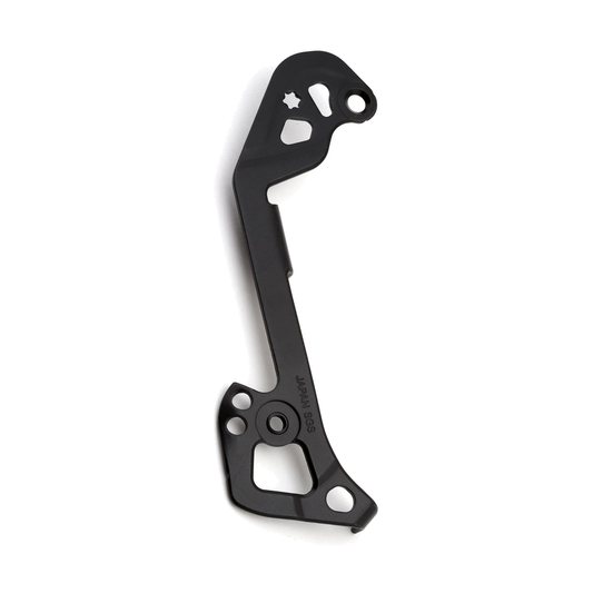 Placa interior longa do desviador traseiro de 11 velocidades SHIMANO XTR M9000 SGS — peça sobre fundo branco