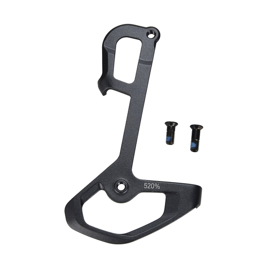 Placa interior e parafusos do desviador traseiro SRAM XX1 Eagle (52T) Lunar — peça sobre fundo branco
