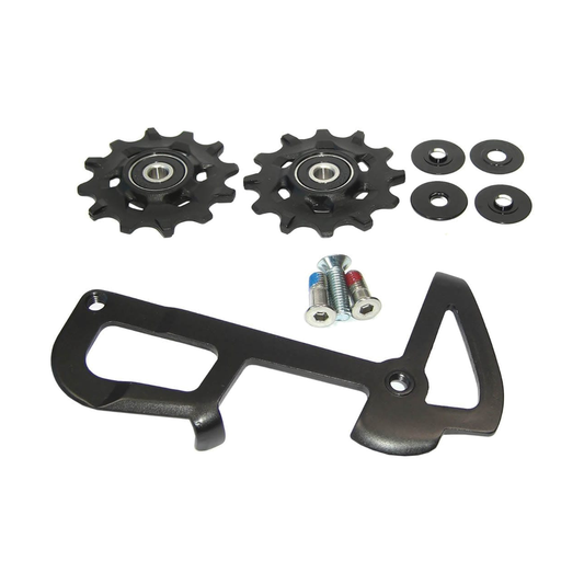 Kit de placa interior e roldanas para desviadores traseiros SRAM X01 / X1 de 11 velocidades — peça sobre fundo branco