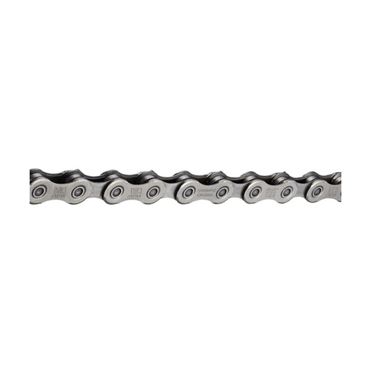Corrente de 11 velocidades SHIMANO CN-E8000-11 E-BIKE Quick Linck — fotografia do produto sobre fundo branco