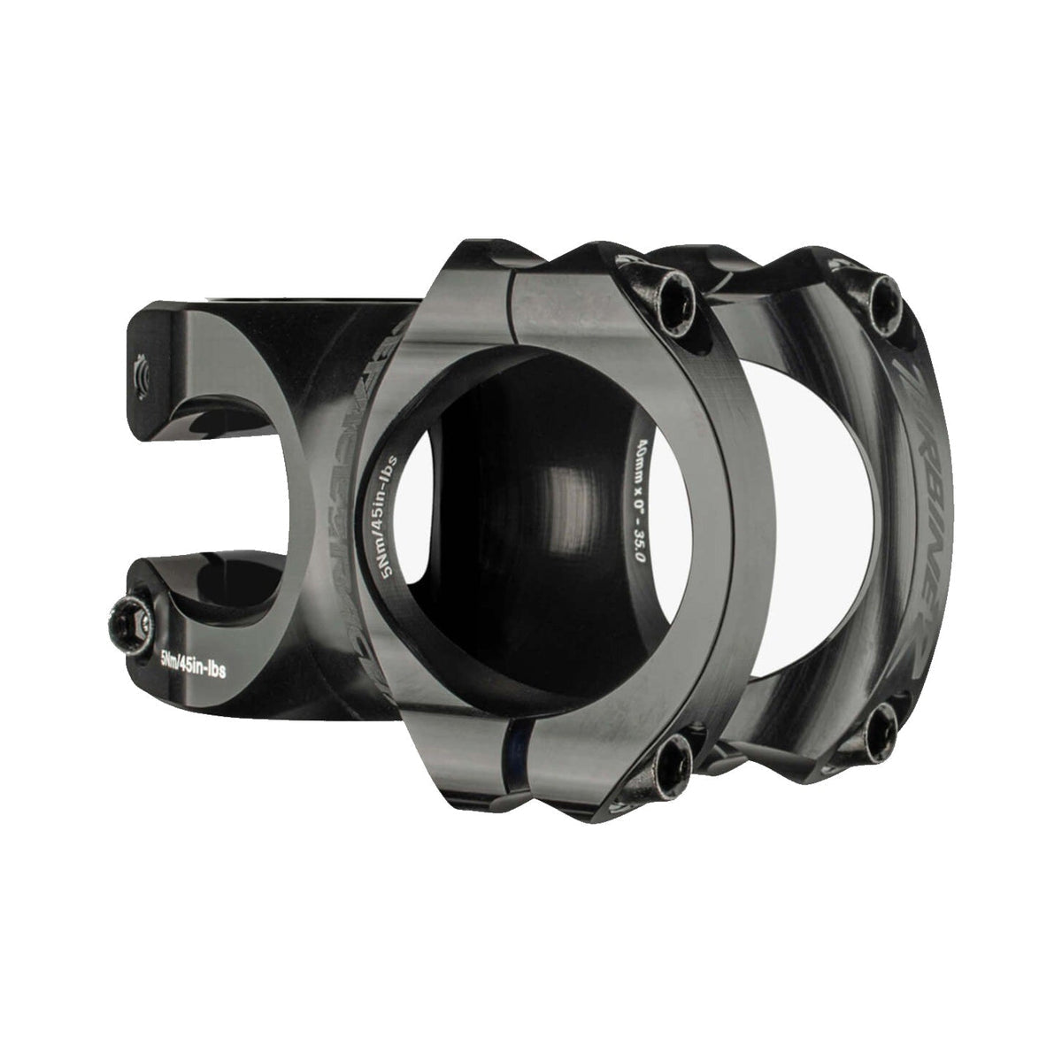 Avanço RACE FACE TURBINE R 35 preto — vista principal sobre fundo branco