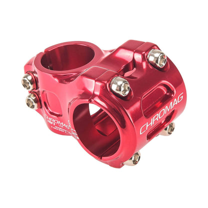 Avanço CHROMAG HIFI V2 0° vermelho — vista principal sobre fundo branco